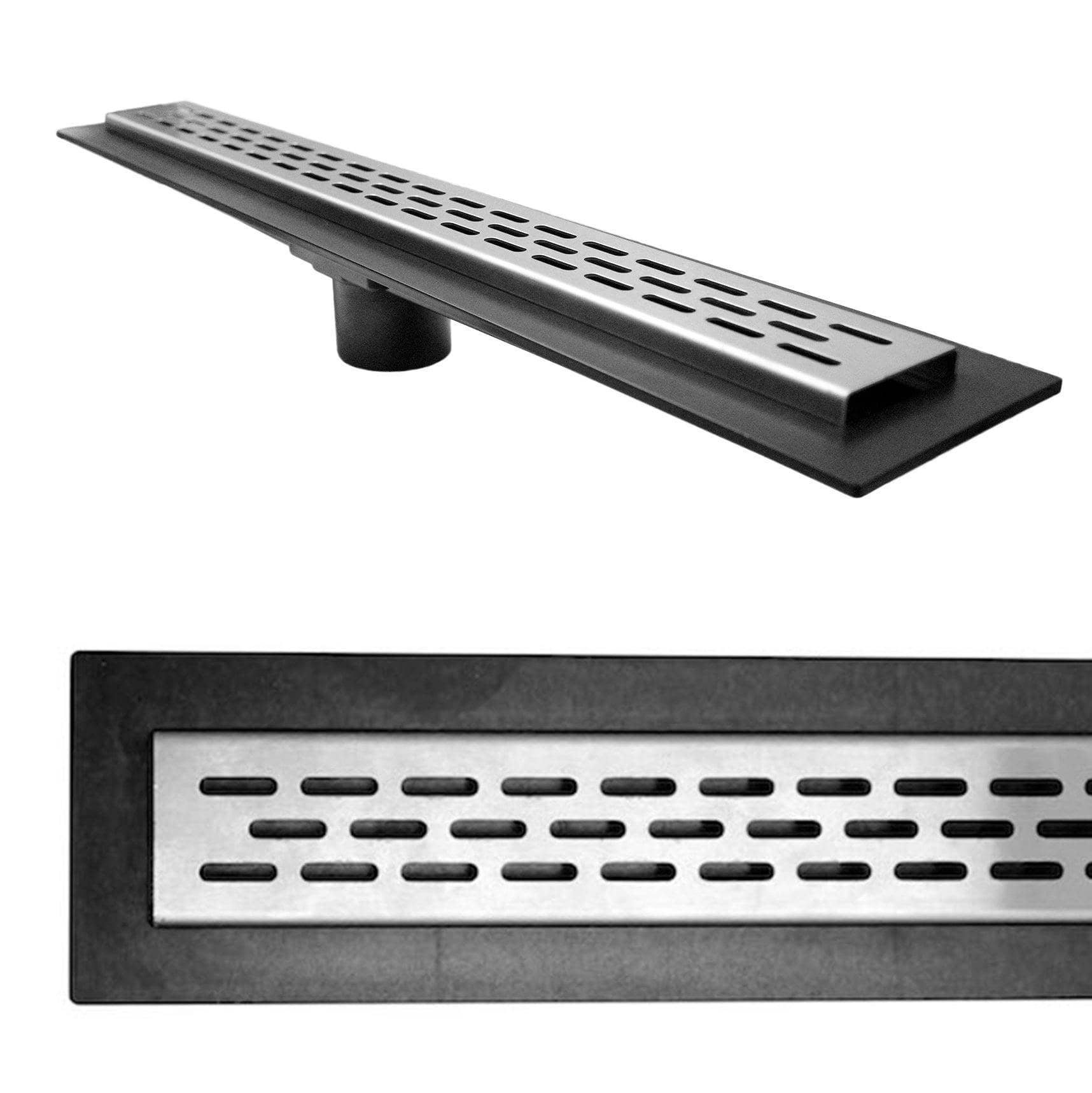 LUXE Linear Drains SP-60 60 Square Pattern Grate Linear Shower Drain - Bed  Bath & Beyond - 36539005