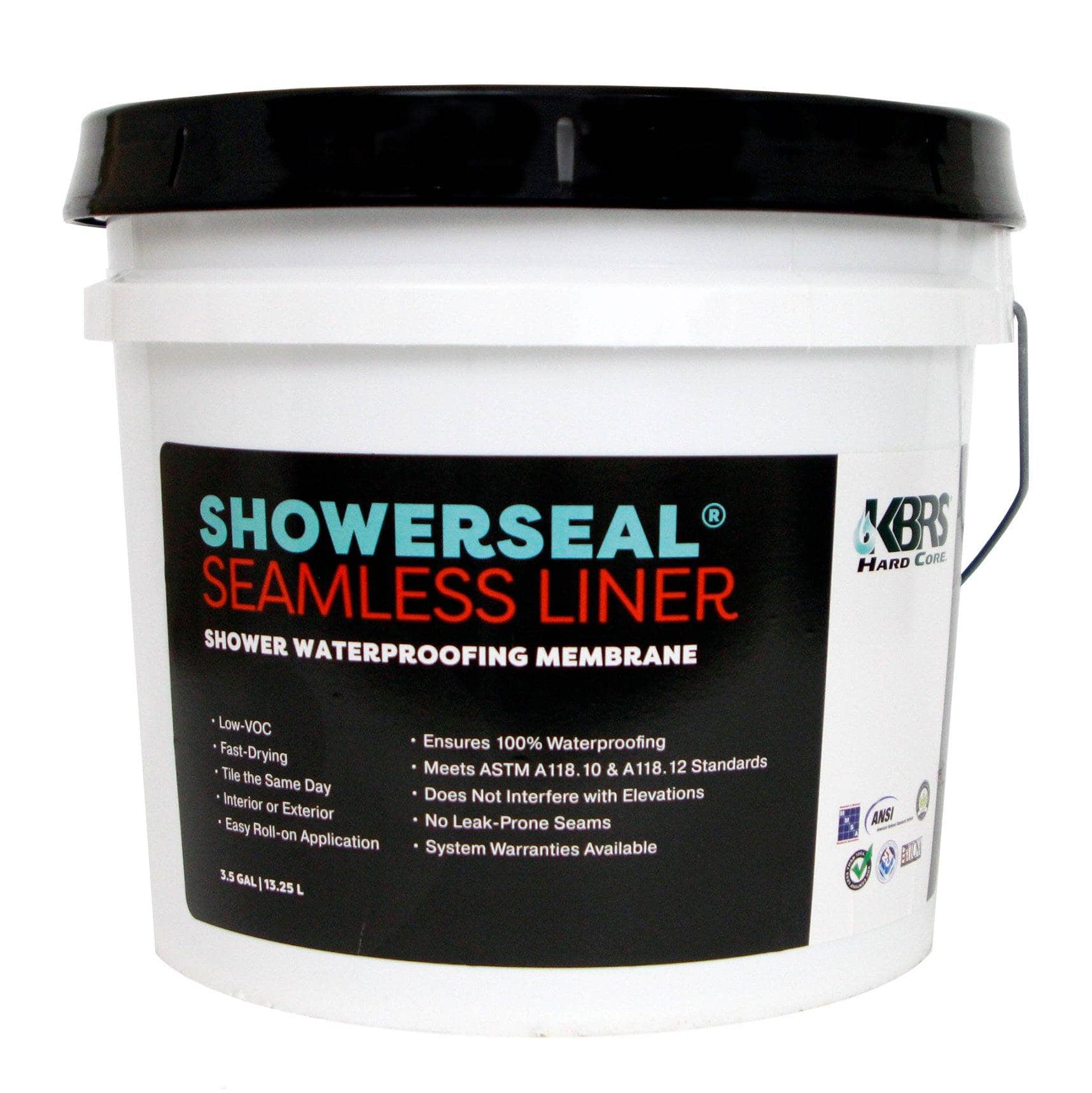 Shower Waterproofing Membrane - SHOWERSEEL Liquid Rubber -- 2 GALLON PAIL  